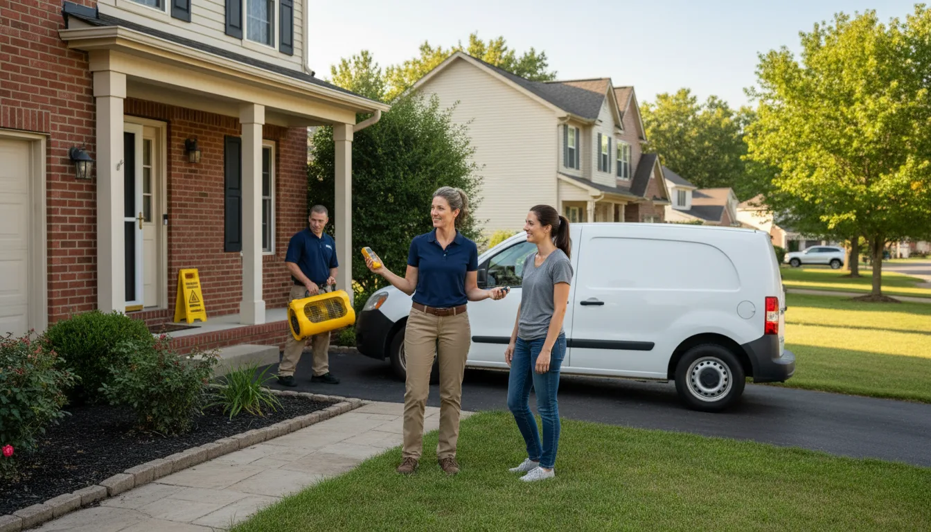 Residential water damage restoration in Colver, PA